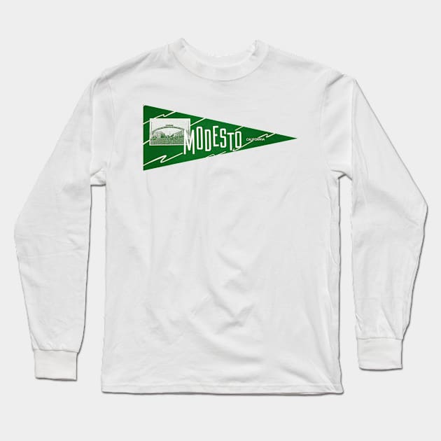 1932 Modesto California Long Sleeve T-Shirt by historicimage